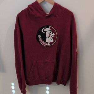 FSU Stadium Athletics Garnet Hoodie with Logo